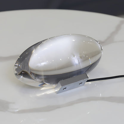 Elegancka lampa stołowa z kryształową soczewką – nastrojowy klimat światła i różnorodne tryby LED