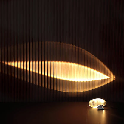 Elegancka lampa stołowa z kryształową soczewką – nastrojowy klimat światła i różnorodne tryby LED