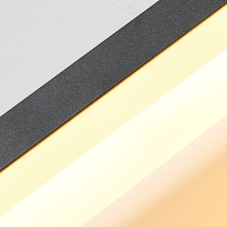 Nowoczesna Prostokątna LED Lampa Ścienna – Minimalistyczny Design w Czerni, Bieli lub Złocie