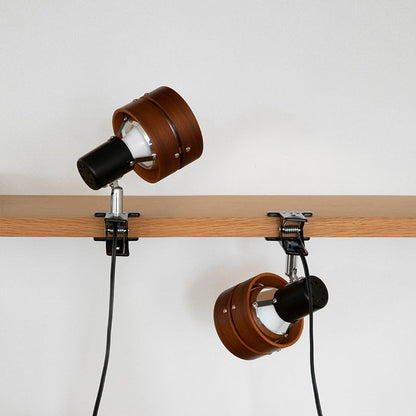 Japanese wooden wall lamp with iron and acrylic – natural or walnut finish