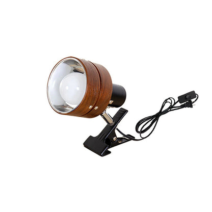 Japanese wooden wall lamp with iron and acrylic – natural or walnut finish