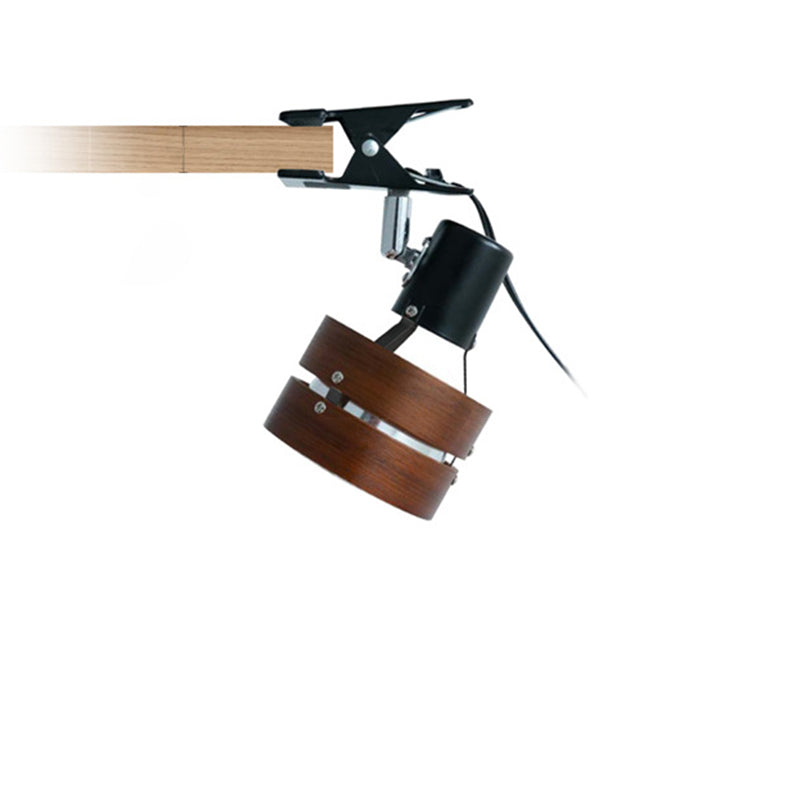 Japanese wooden wall lamp with iron and acrylic – natural or walnut finish