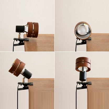 Japanese wooden wall lamp with iron and acrylic – natural or walnut finish