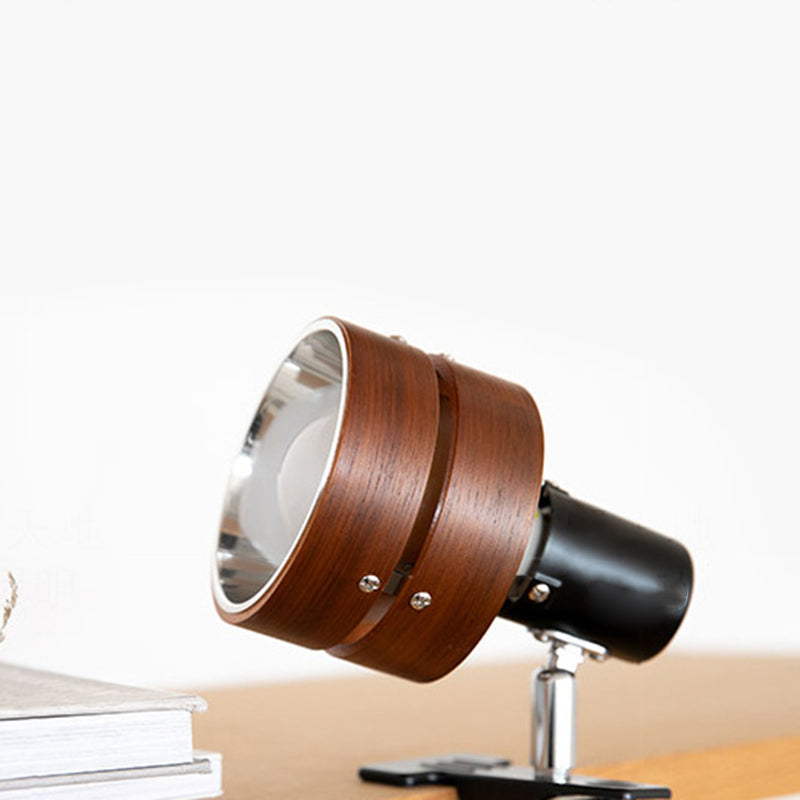 Japanese wooden wall lamp with iron and acrylic – natural or walnut finish