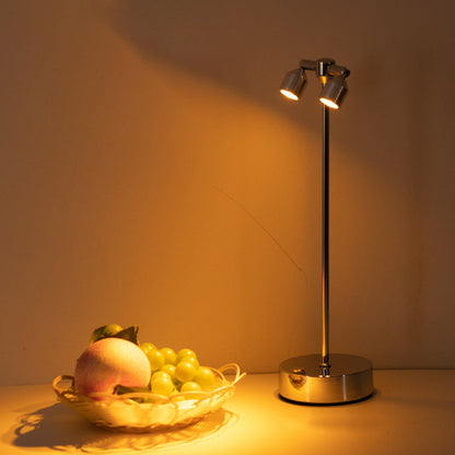 Stylowa minimalistyczna lampa stołowa LED z żelaza – dostępna w wariantach 1, 2 lub 4 punktów świetlnych