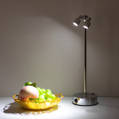 Stylowa minimalistyczna lampa stołowa LED z żelaza – dostępna w wariantach 1, 2 lub 4 punktów świetlnych