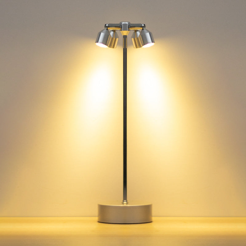 Stylowa minimalistyczna lampa stołowa LED z żelaza – dostępna w wariantach 1, 2 lub 4 punktów świetlnych