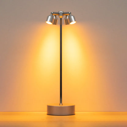 Stylowa minimalistyczna lampa stołowa LED z żelaza – dostępna w wariantach 1, 2 lub 4 punktów świetlnych