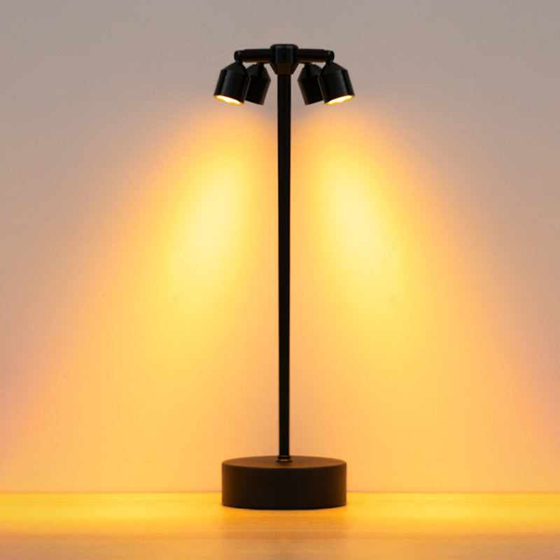 Stylowa minimalistyczna lampa stołowa LED z żelaza – dostępna w wariantach 1, 2 lub 4 punktów świetlnych