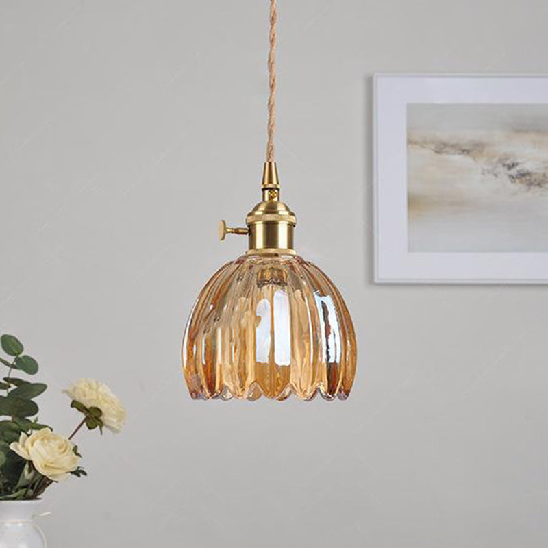 Scandinavian Glass Pendant Lamp in Various Colors