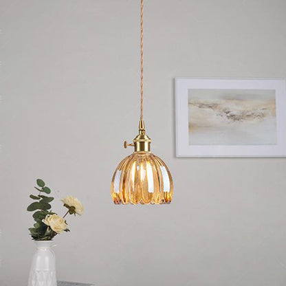 Scandinavian Glass Pendant Lamp in Various Colors