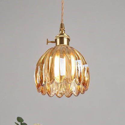 Scandinavian Glass Pendant Lamp in Various Colors