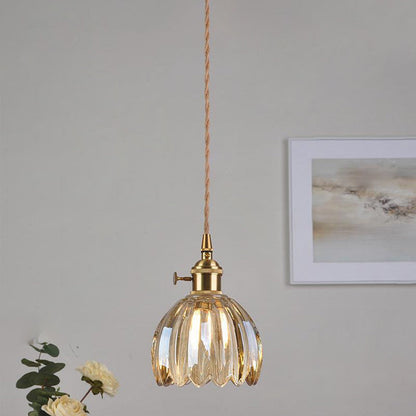 Scandinavian Glass Pendant Lamp in Various Colors