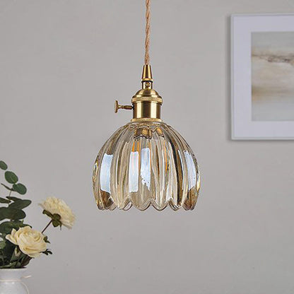 Scandinavian Glass Pendant Lamp in Various Colors