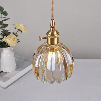 Scandinavian Glass Pendant Lamp in Various Colors