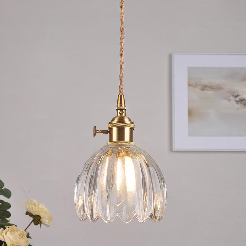 Scandinavian Glass Pendant Lamp in Various Colors