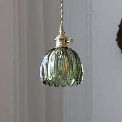 Scandinavian Glass Pendant Lamp in Various Colors