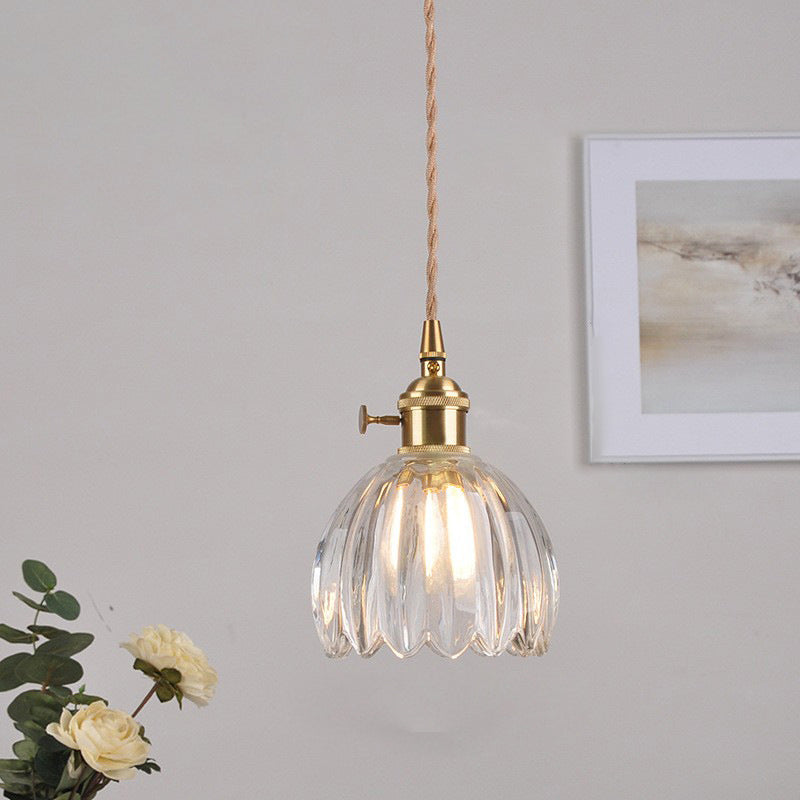 Scandinavian Glass Pendant Lamp in Various Colors