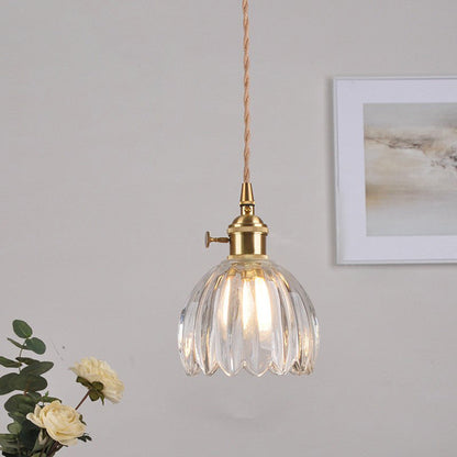 Scandinavian Glass Pendant Lamp in Various Colors