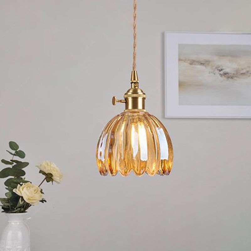 Scandinavian Glass Pendant Lamp in Various Colors