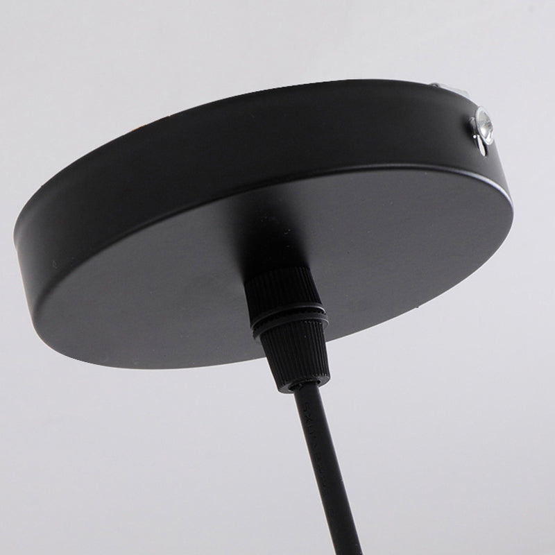 Industrialna czerwona lampa wisząca – żelazny design – 1-światło, 3 rozmiary