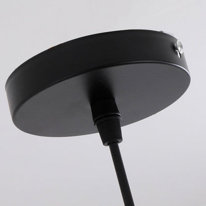 Industrialna czerwona lampa wisząca – żelazny design – 1-światło, 3 rozmiary