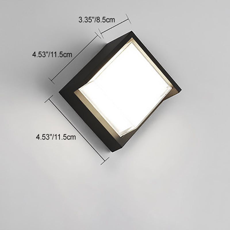 Outdoor LED Wall Lamp – Minimalist design, available in round or square versions and in small and large sizes