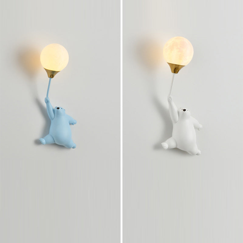 Nordic Fun – Kinkiet ścienny z żywicy i PVC, gniazdo G9