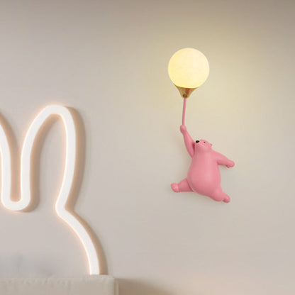 Nordic Fun – Kinkiet ścienny z żywicy i PVC, gniazdo G9