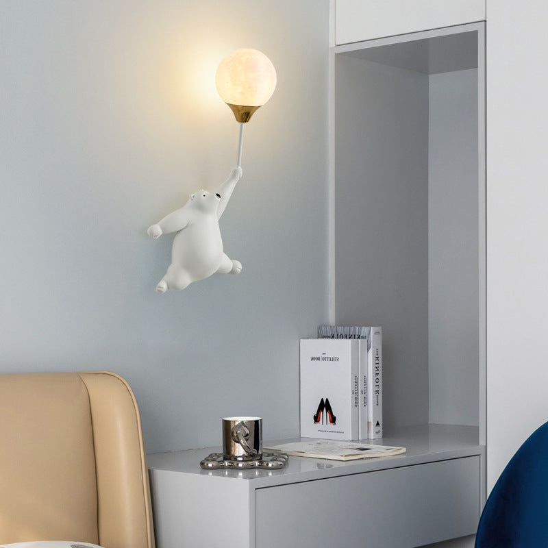 Nordic Fun – Kinkiet ścienny z żywicy i PVC, gniazdo G9