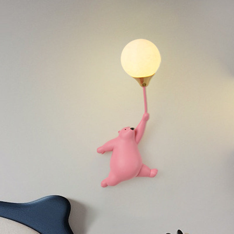Nordic Fun – Kinkiet ścienny z żywicy i PVC, gniazdo G9