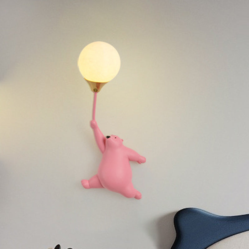 Nordic Fun – Kinkiet ścienny z żywicy i PVC, gniazdo G9