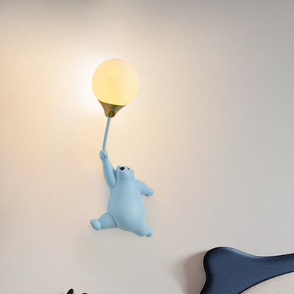 Nordic Fun – Kinkiet ścienny z żywicy i PVC, gniazdo G9