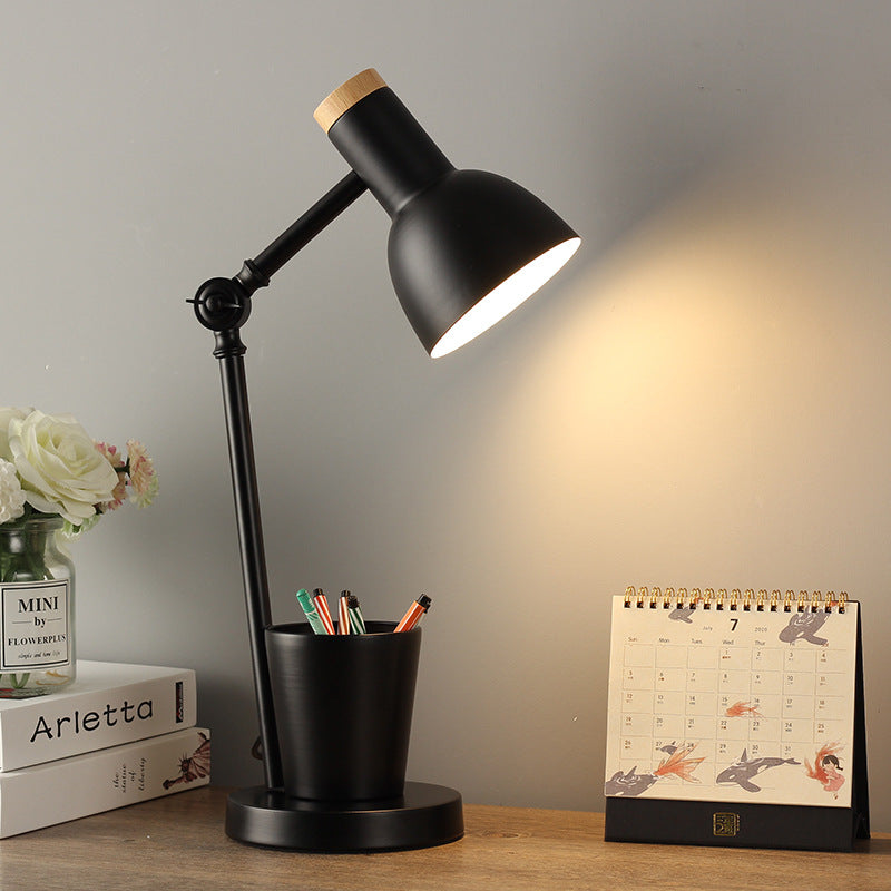 Nordic Iron & Solid Wood Table Lamp – Elegant Accent in Many Colors