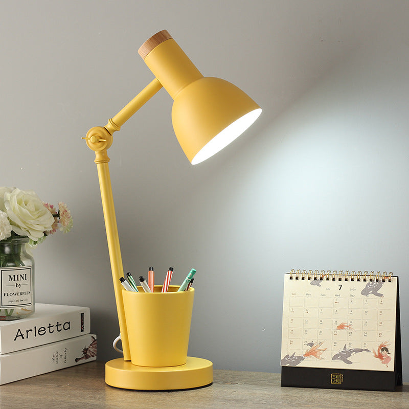 Nordic Iron & Solid Wood Table Lamp – Elegant Accent in Many Colors