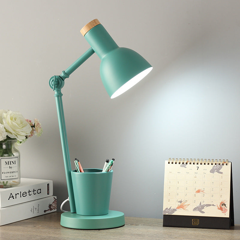 Nordic Iron & Solid Wood Table Lamp – Elegant Accent in Many Colors