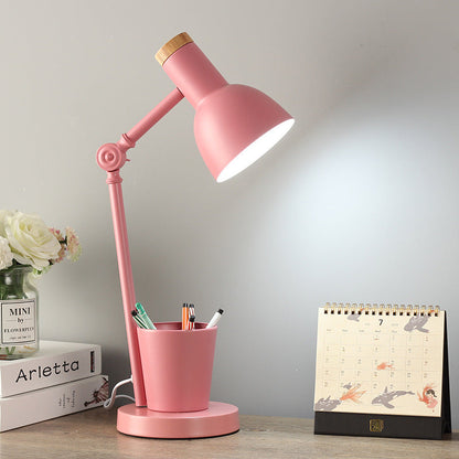 Nordic Iron & Solid Wood Table Lamp – Elegant Accent in Many Colors