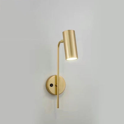 Industrialna obracana lampa ścienna – czarna lub złota – 1-światło, cylindryczny design