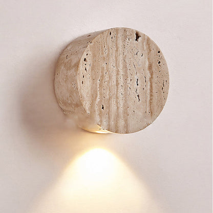 Minimalistyczna lampa ścienna z trawertynu – 1-światło – G4