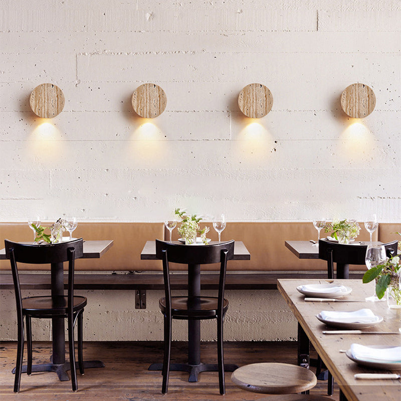 Minimalistyczna lampa ścienna z trawertynu – 1-światło – G4