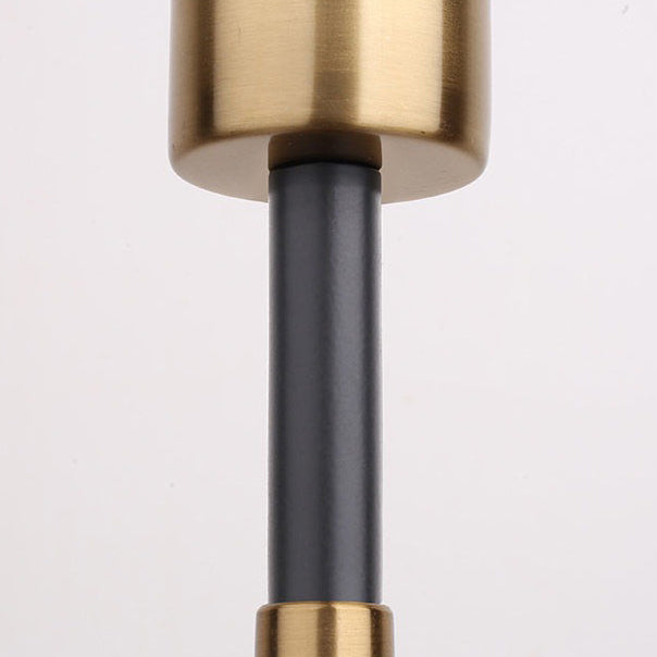 Retro Table Lamp with Metal Construction and Fabric Shade, E26 Socket, Height 45 cm