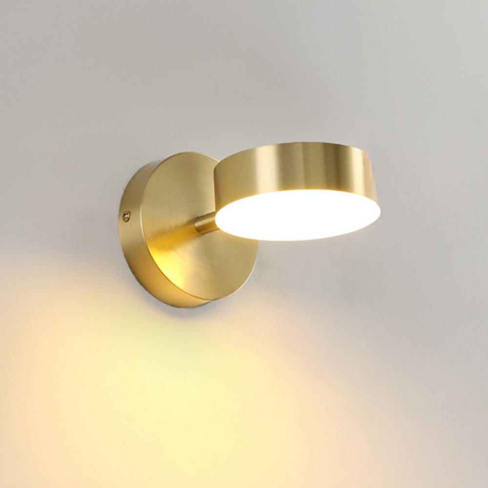 Skära – Minimalistyczna Lampa Ścienna z Wbudowanym LED i Złotym Wykończeniem