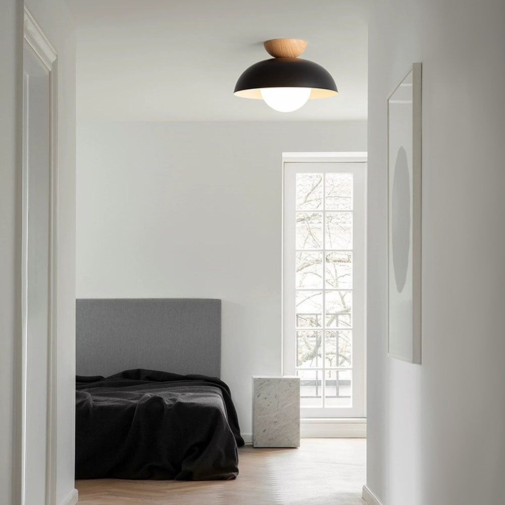 Nowoczesna minimalistyczna lampa sufitowa półwpuszczana