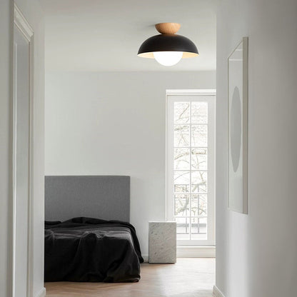 Nowoczesna minimalistyczna lampa sufitowa półwpuszczana