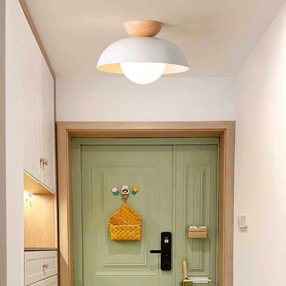 Nowoczesna minimalistyczna lampa sufitowa półwpuszczana
