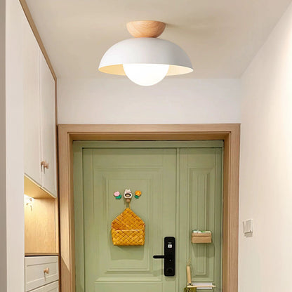 Nowoczesna minimalistyczna lampa sufitowa półwpuszczana