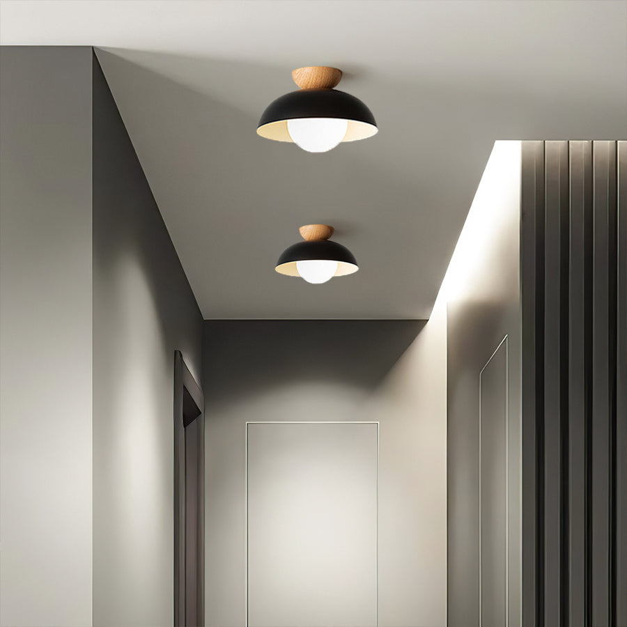 Nowoczesna minimalistyczna lampa sufitowa półwpuszczana