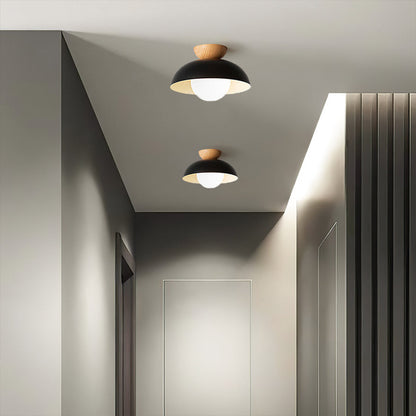Nowoczesna minimalistyczna lampa sufitowa półwpuszczana