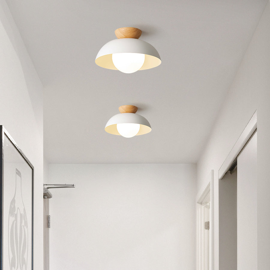 Nowoczesna minimalistyczna lampa sufitowa półwpuszczana