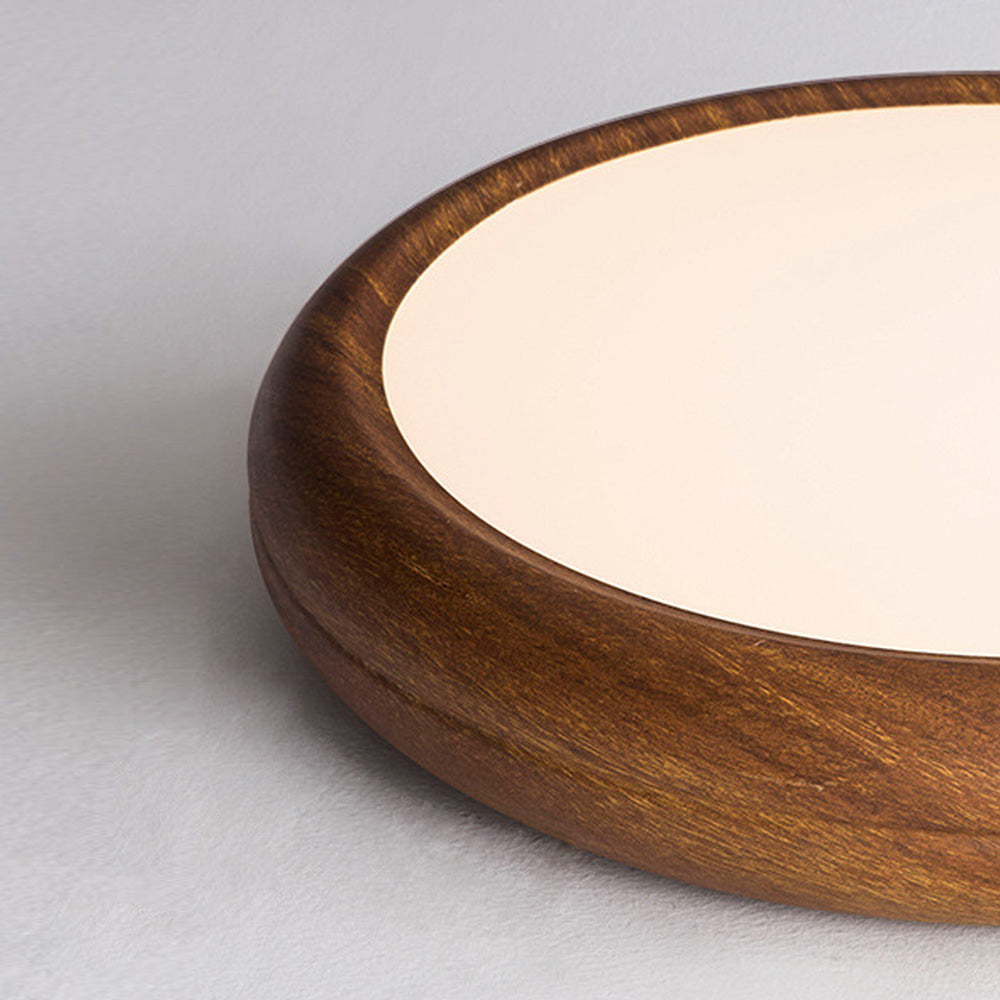 Stylowa Skandynawska Lampa Sufitowa z LED i Drewnianym Akcentem